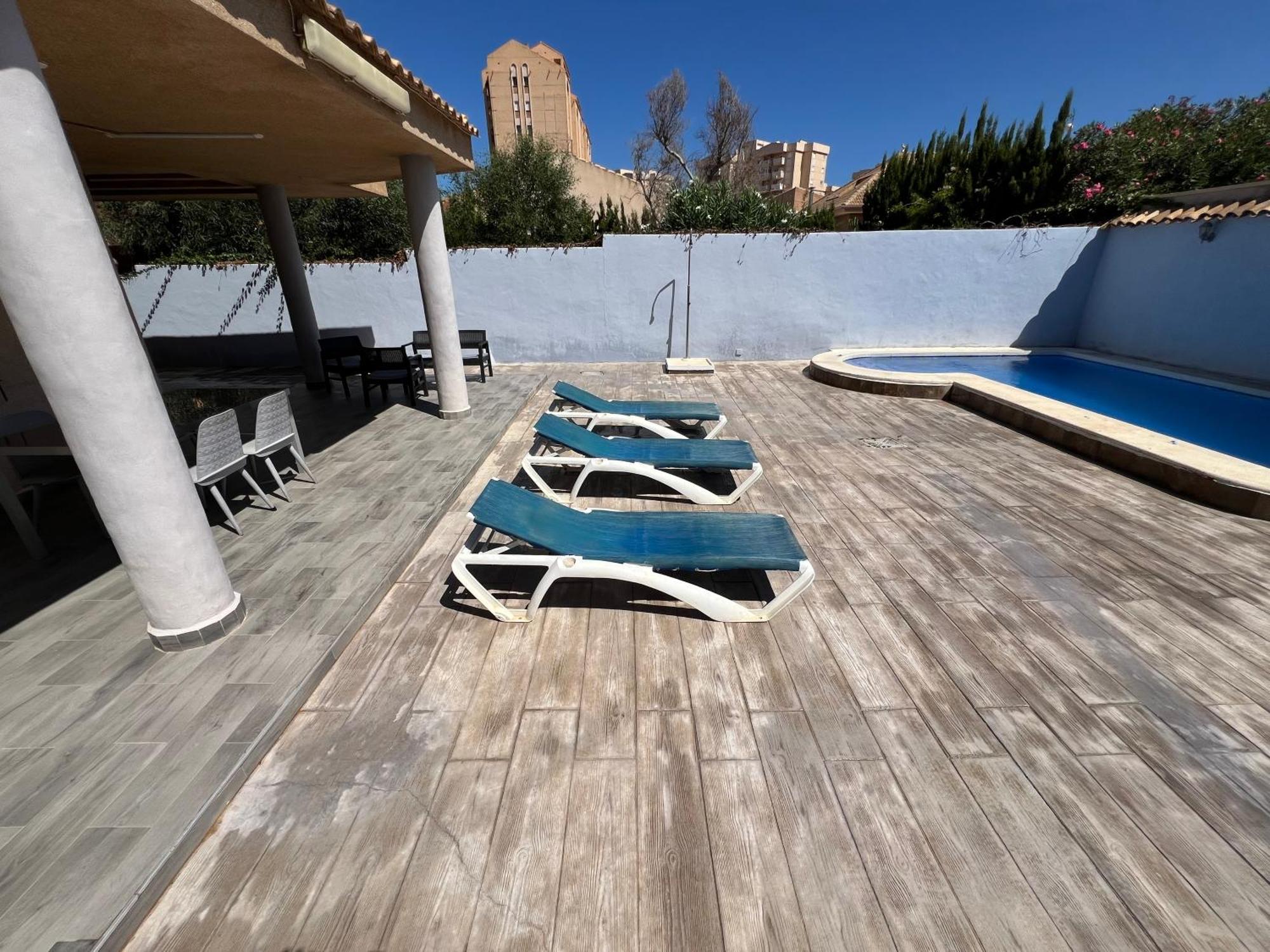 Chalet Con Piscina A 100M De La Playa La Manga Exterior foto