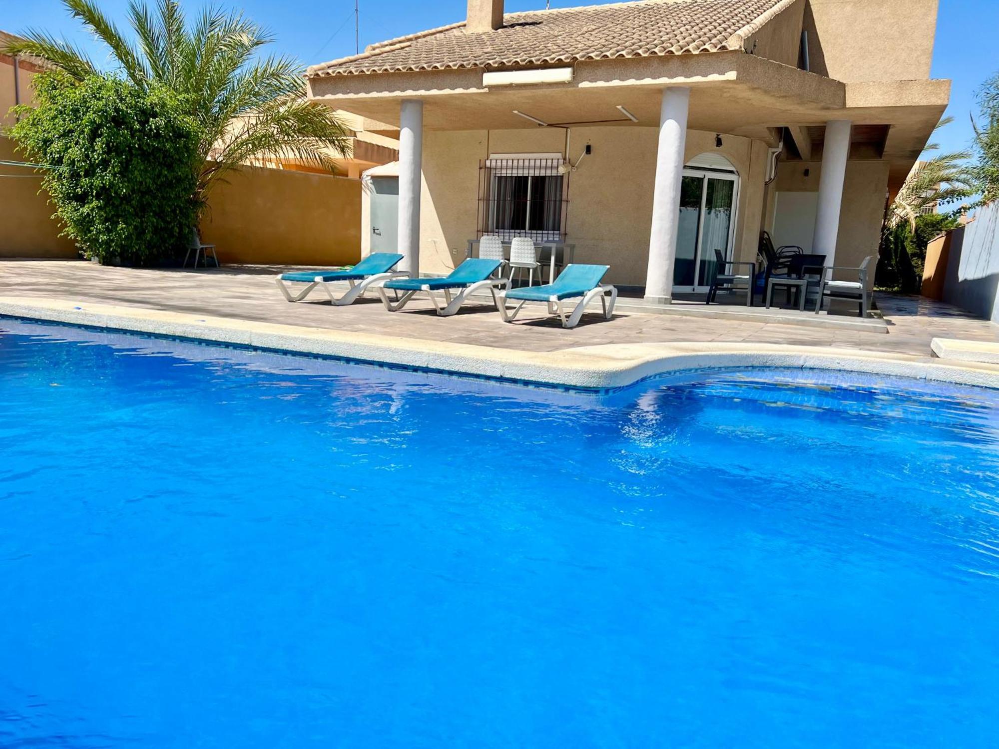 Chalet Con Piscina A 100M De La Playa La Manga Exterior foto